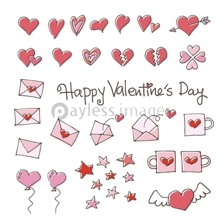 イタリア語のハッピーバレンタインデーからのブオンサンバレンチノ翻訳手書きの書道の文字イラストベクター画像の背景に紙で切った心と雲 -3Dのベクターアート素材や画像を多数ご用意 - iStock