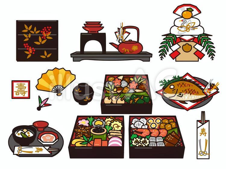 お正月 おせち イラスト のイラスト素材46142138- PIXTA