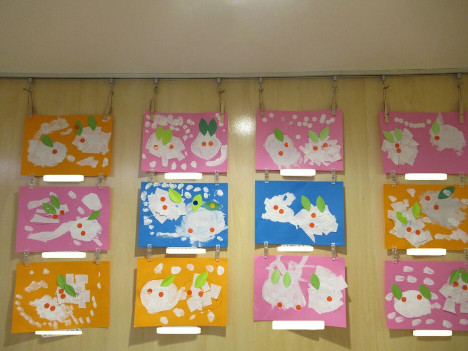 2月のお部屋の壁面。 - 山梨県中央市の認可こども園わかばナーサリ