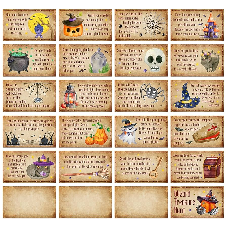 魔女からの挑戦状!?ハロウィンパーティで宝探し！ 素材ダウンロード男の子ための無料家庭学習プリント「がんプリ」