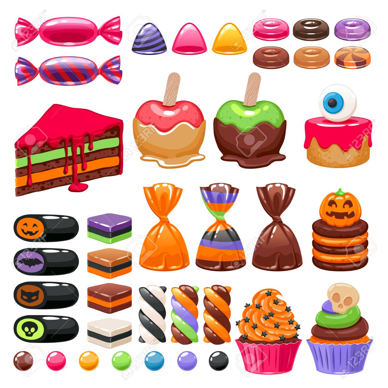 ハロウィンのイラスト「お菓子・キャンディー・チョコレート」かわいいフリー素材集 いらすとや