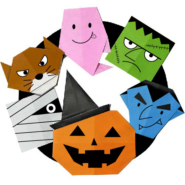 かわいい猫の簡単な折り紙！黒猫を作ってハロウィンアレンジに挑戦サンキュ！Kosodate