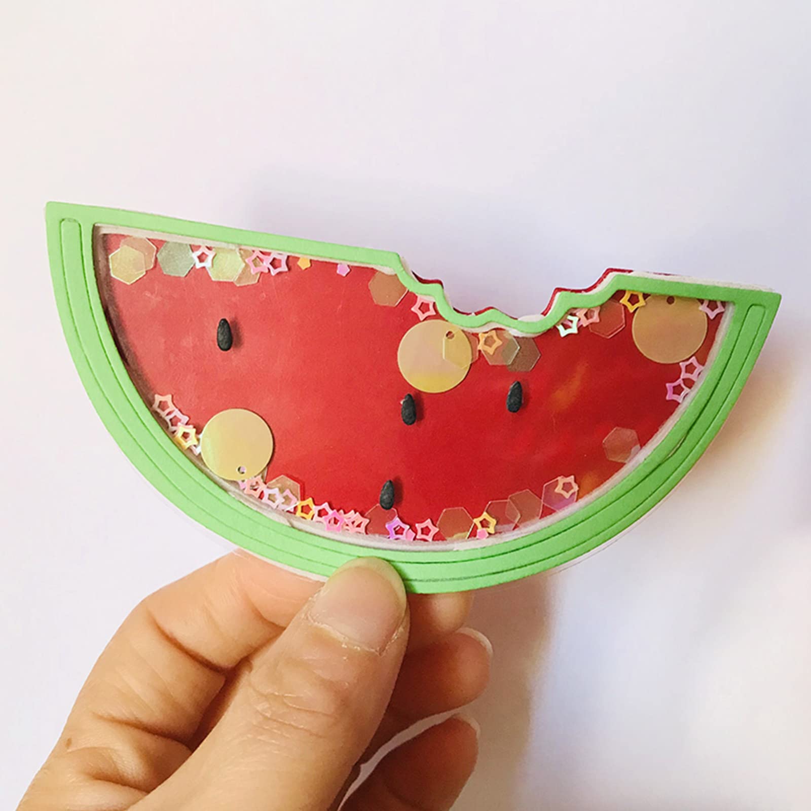 夏にぴったりなスイカ模様のメッセージカード