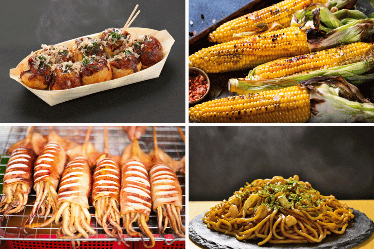 夏祭り 屋台食べ物 写真 撮り方TikTok