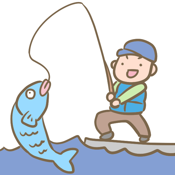 夏まつり・ヨーヨー釣りのイラスト・無料イラスト フリー素材