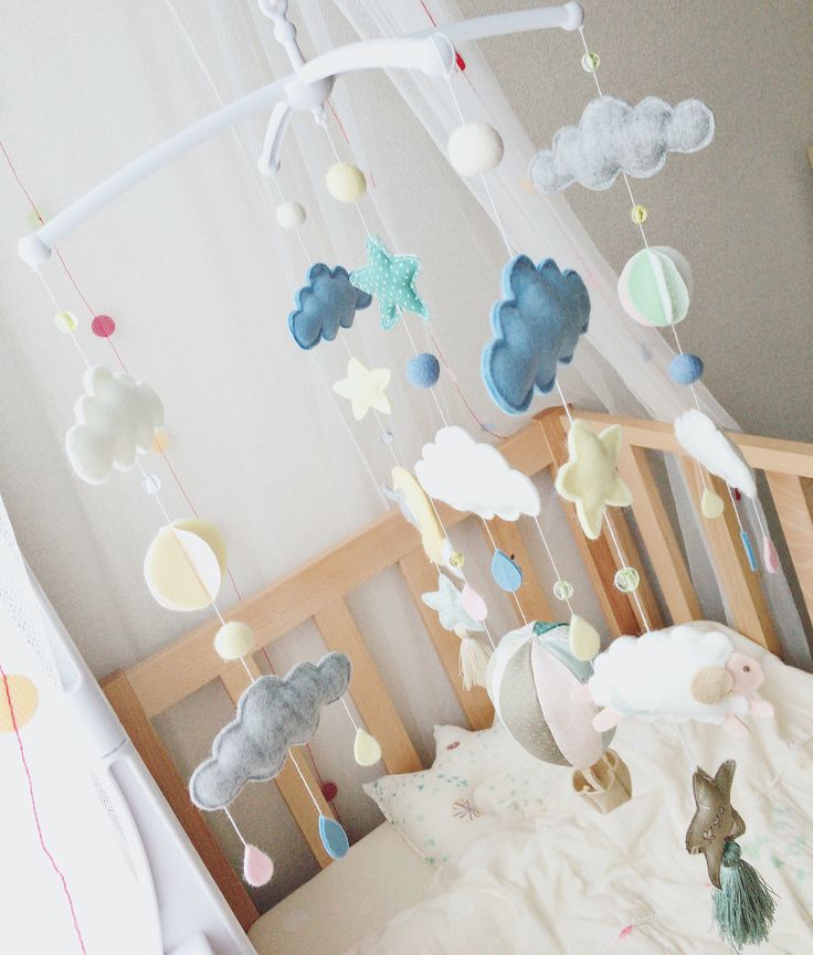 育児DIY ベッドメリー モビールを家にあるものだけで本気で自作してみた - 夜中に前へ