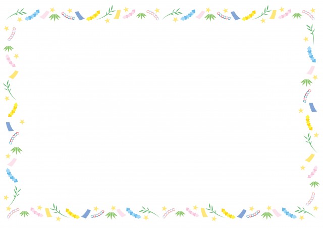 七夕フレーム 縦イラスト無料イラスト・フリー素材なら「イラストAC」