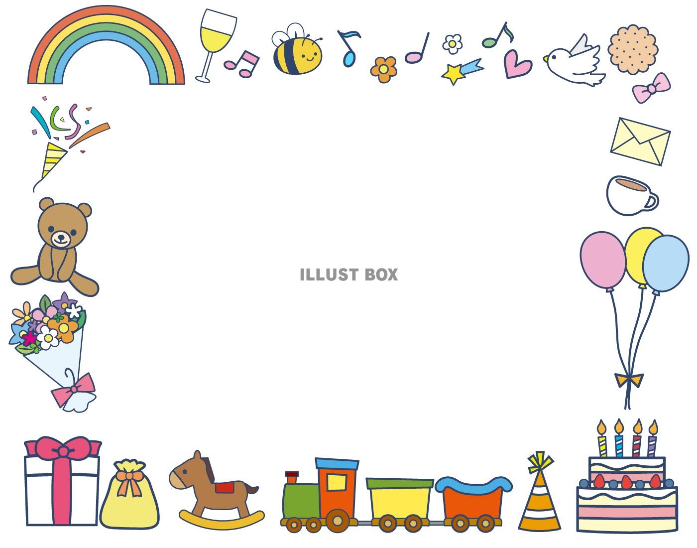 お誕生日おめでとう花フレーム ベクトルイラスト素材透過、PNGフリー画像ダウンロード - Pngtree