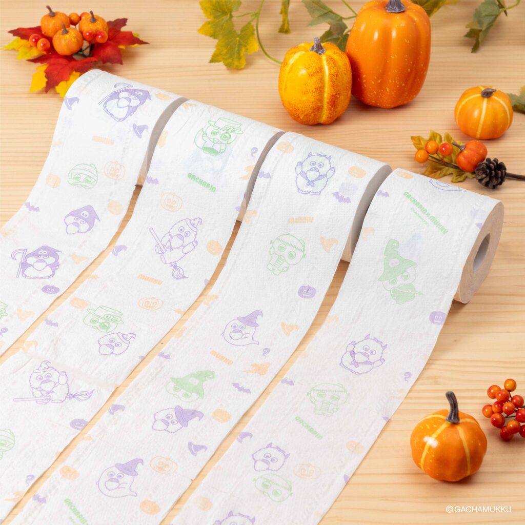 ガチャピン・ムック トイレットペーパー 12Rダブル96個再生紙季節限定デザイン 1512静岡県富士市ふるさと納税サイト「さとふる」