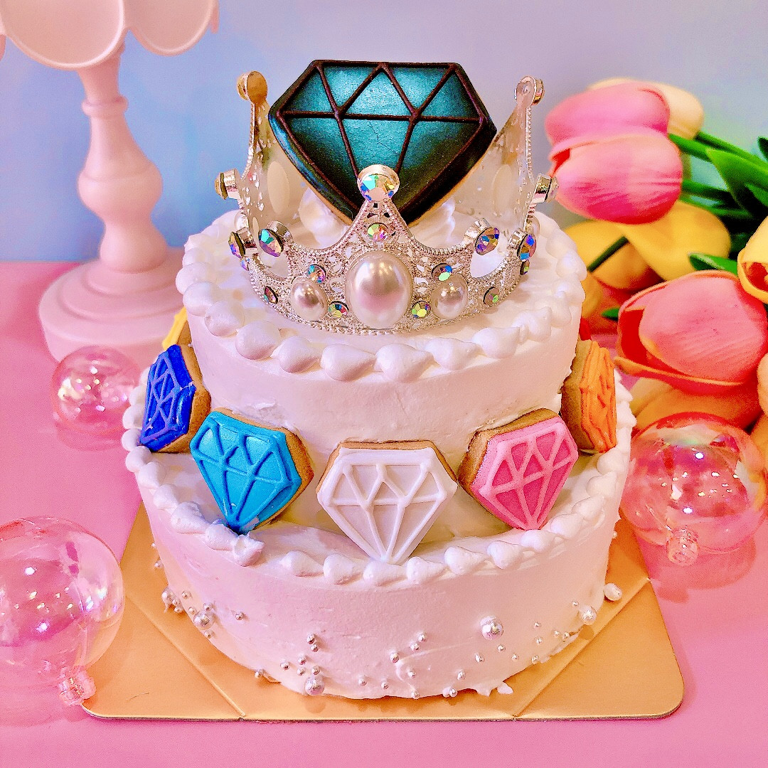 クレイケーキ オーダーケーキ フェイクケーキ 推しカラー 推し活 100日