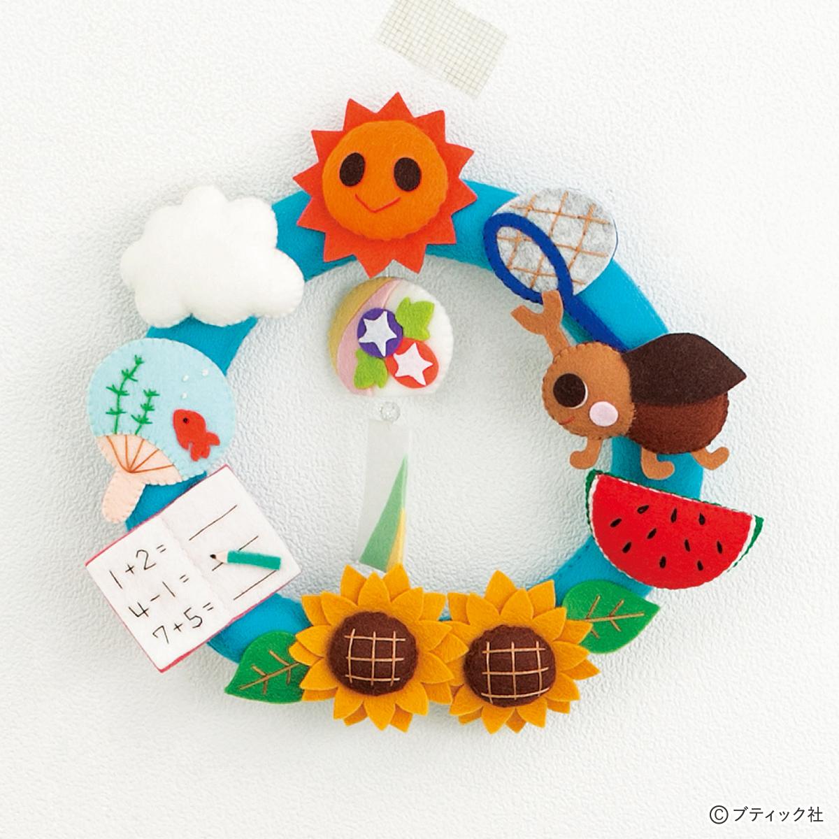 💠 ． 夏のガーランド完成しました👏🏻 涼しげな雰囲気で落ち着いた 仕上がりになりました🎐.*・ﾟ保育園 保育士 幼稚園幼稚園教諭 福祉施設小児科 壁面飾り 吊るし飾りhandmade garland summerガーランド ハンドメイド 手作り壁面 製作 製作代行 夏の壁面