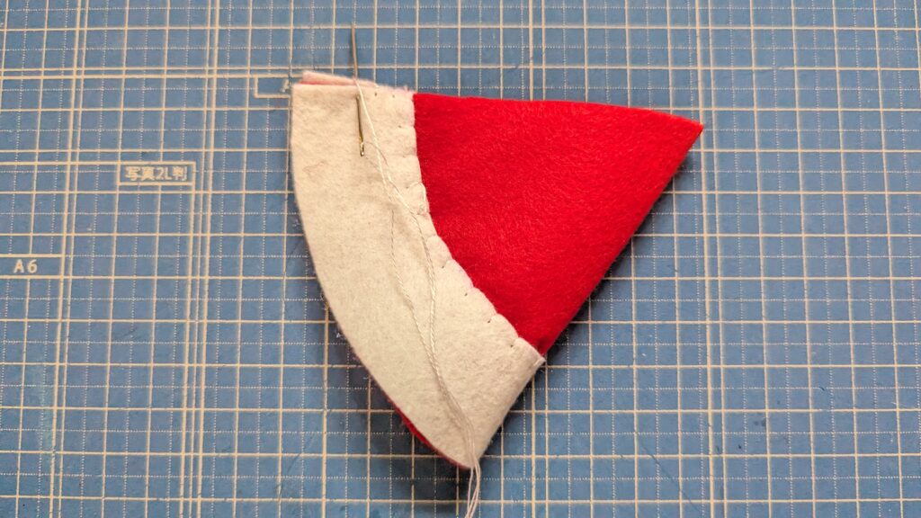 簡単サンタ帽子の作り方 人用のも作れます の作り方ぬいぐるみぬいぐるみ・人形 アトリエハンドメイドレシピ 作り方 と手作り情報サイト