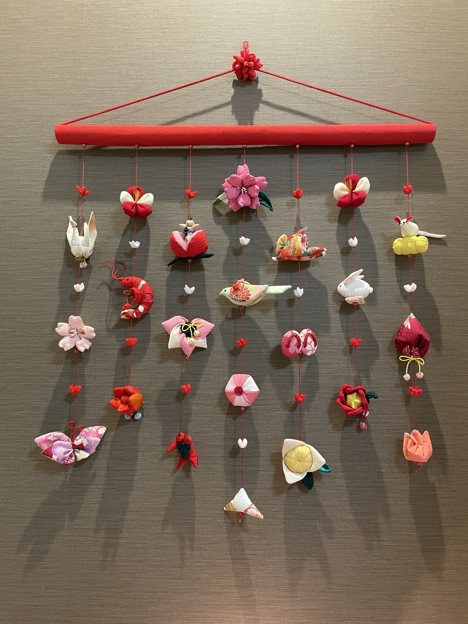 Amazon吊るし雛 吊るし飾り ひな祭り ちりめん オレンジ色吊るし雛つるし雛おもちゃ