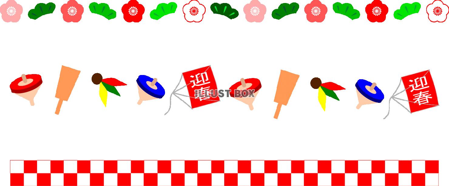 年賀状 お正月ライン素材セット イラスト素材4641425- フォトライブラリ