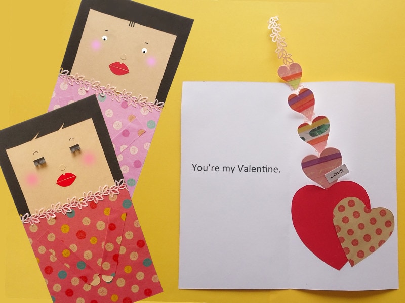 How to Make Heart Shape Valentine Pop Up Cardハートのバレンタイン ポップアップカード❤️