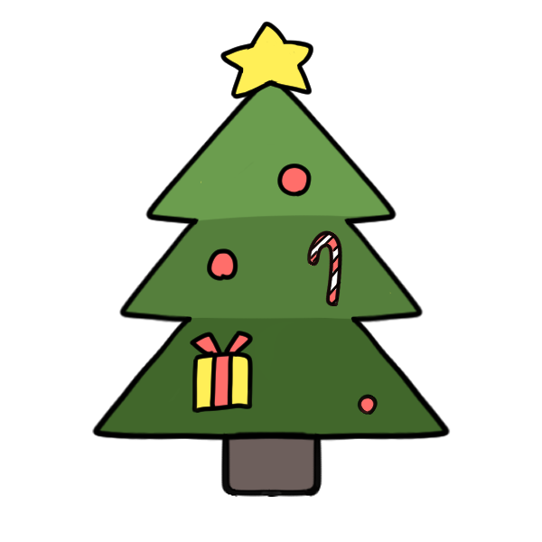 クリスマス手書き2色イラスト無料イラスト素材素材ラボ