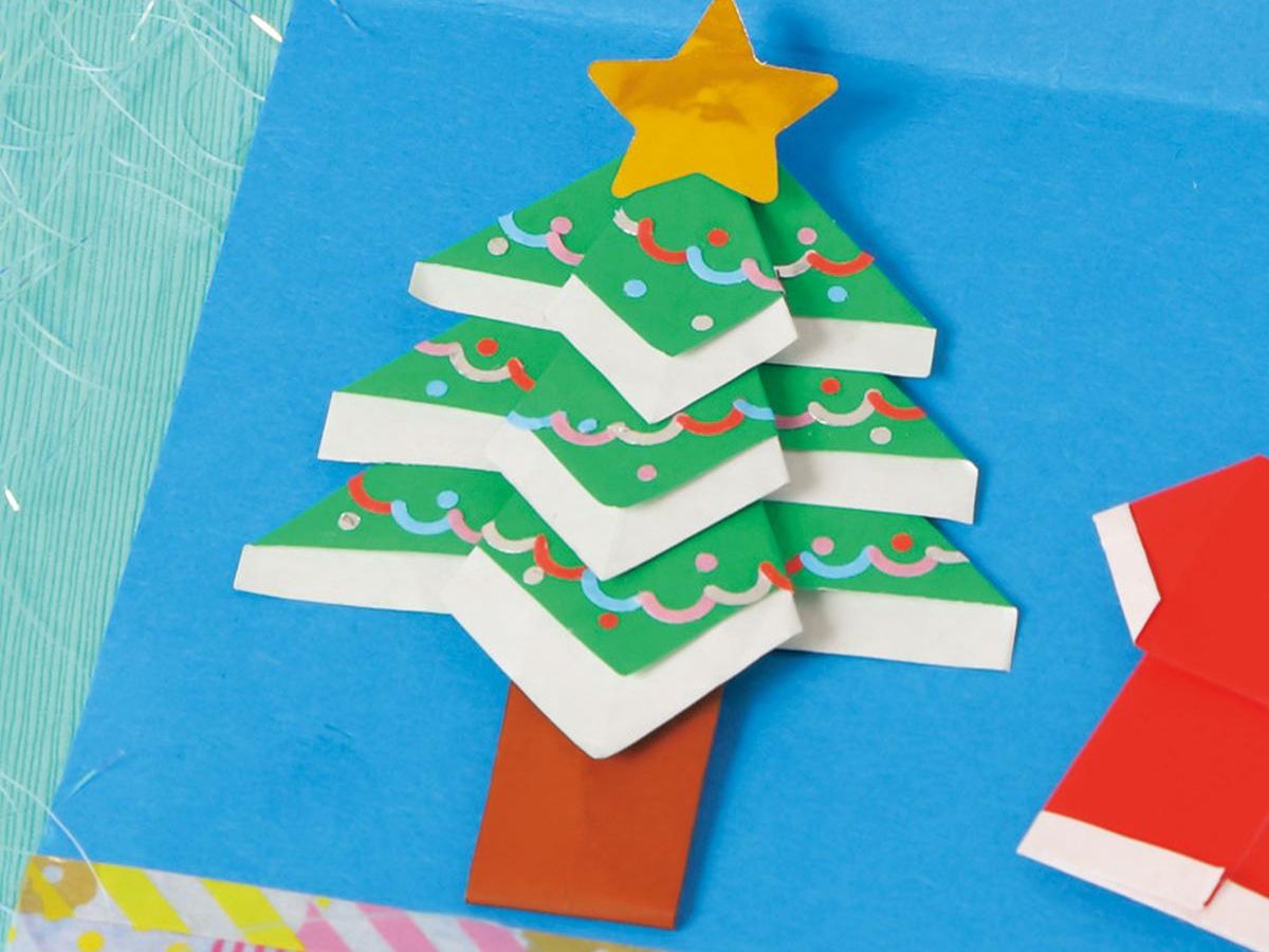 折り紙クリスマスリースの作り方！8枚で簡単な土台の作り方工作・自由研究All About