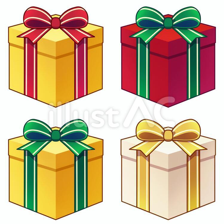 クリスマスツリーとプレゼント」 - 無料イラスト イラストareira
