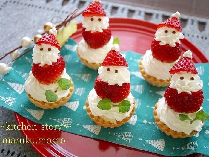 いちごのサンタケーキ