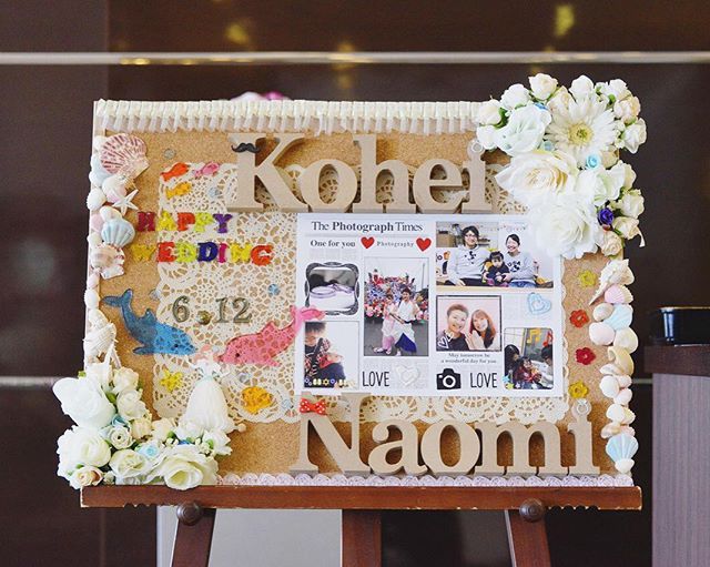 結婚祝いにウェルカムボードをプレゼントNK craftブログ