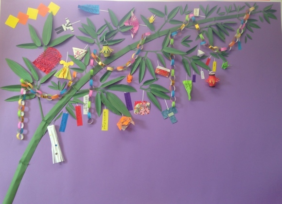 手作りの七夕飾り松戸市のタケワキ住宅建設