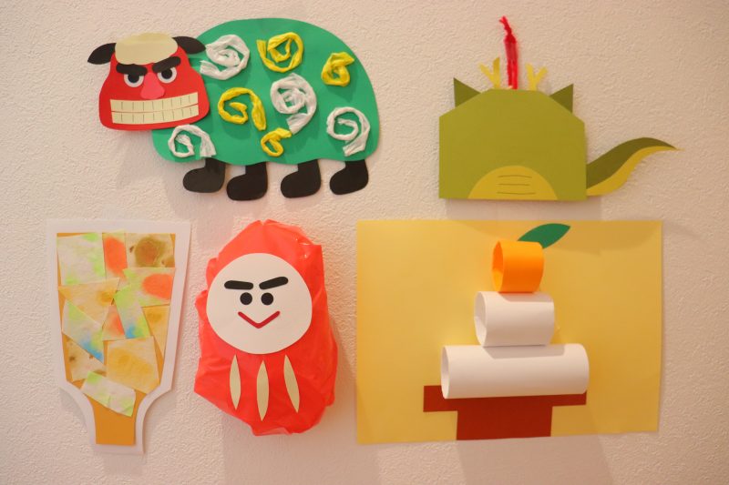 お正月制作京都きらら幼稚園