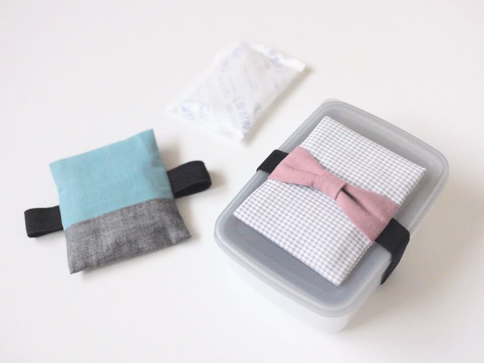 ゴムバンド付き保冷剤ケースの作り方ミシンと子育てとおうち仕事