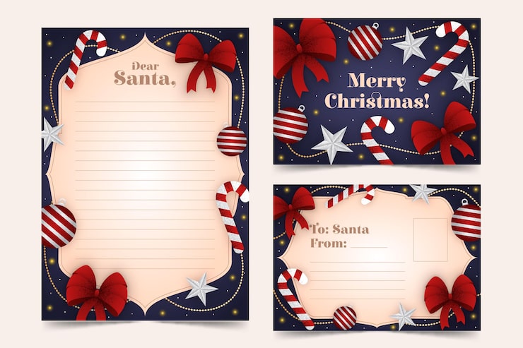 クリスマスカードテンプレート01「降り注ぐ雪の結晶デザイン」 PDF・JPG・PNG 無料ダウンロードテンプレートNAVI