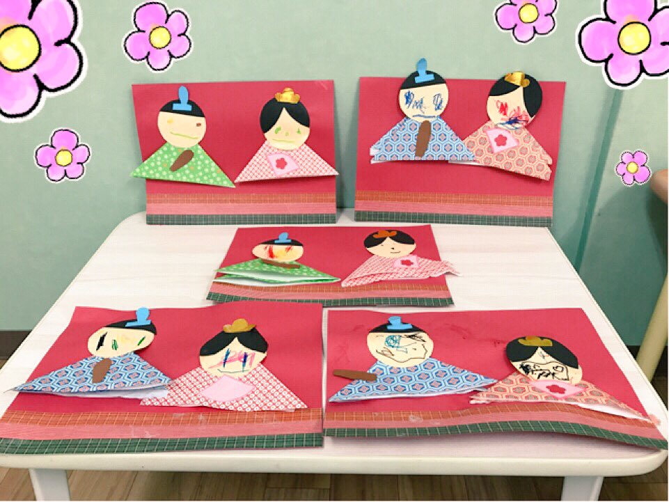 🌸かわいいひな祭り🌸デイリー ソレイユナーサリー高津東