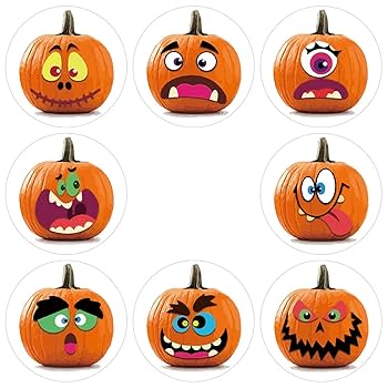 さまざまな顔を持つハロウィーン用の 40 個のカボチャのセットイラスト素材透過、PNGフリー画像ダウンロード - Pngtree