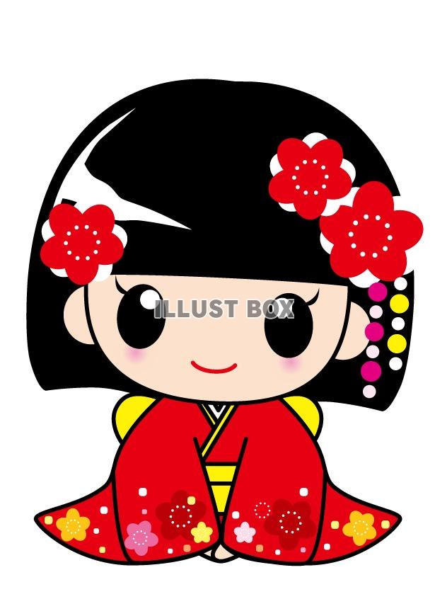 謹賀新年の掛け軸と正月飾りを持つ着物の女性の無料の写真素材 - ID.76602フリー素材 ぱくたそ