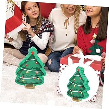 Amazon.co.jp: Harrycle クリスマスツリー ピニャータ 16インチ クリスマスメキシカンピニャータ スティック目隠しと紙吹雪パッククリスマスピニャータバンドル クリスマス 誕生日 ホリデー ピニャータ ゲーム 記念品 写真小道具 デコレーション : おもちゃ