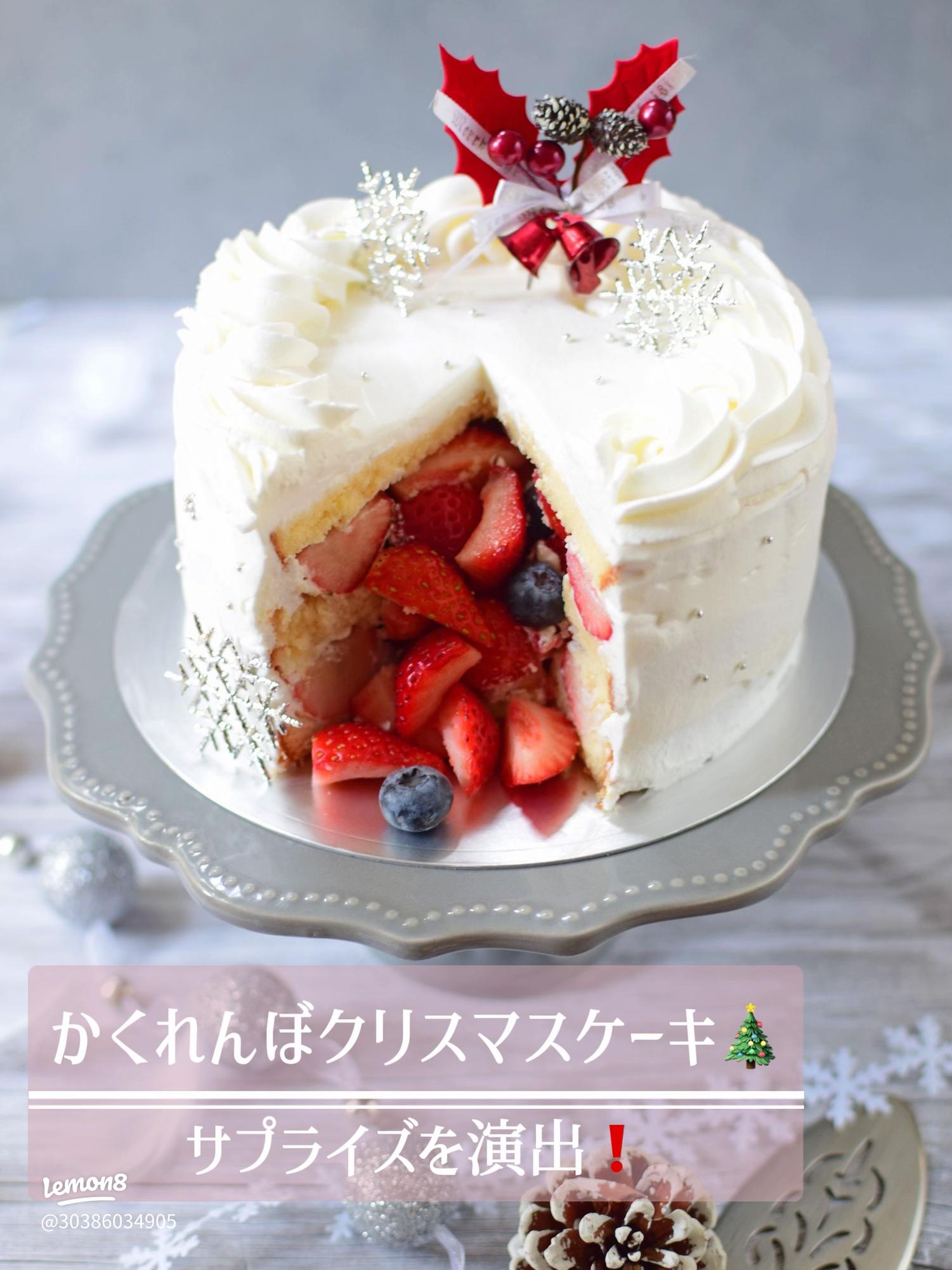 今年は手作りに挑戦♪ クリスマスケーキ のデコレーションアイデアキナリノ