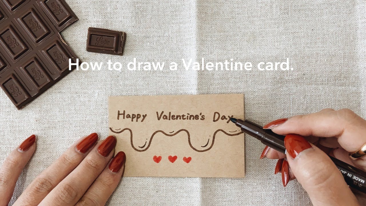 AGAPE LOVE CARDS バレンタインデー ポストカード6デザイン手描き バレンタイン ポストカードイラスト - No:23442727