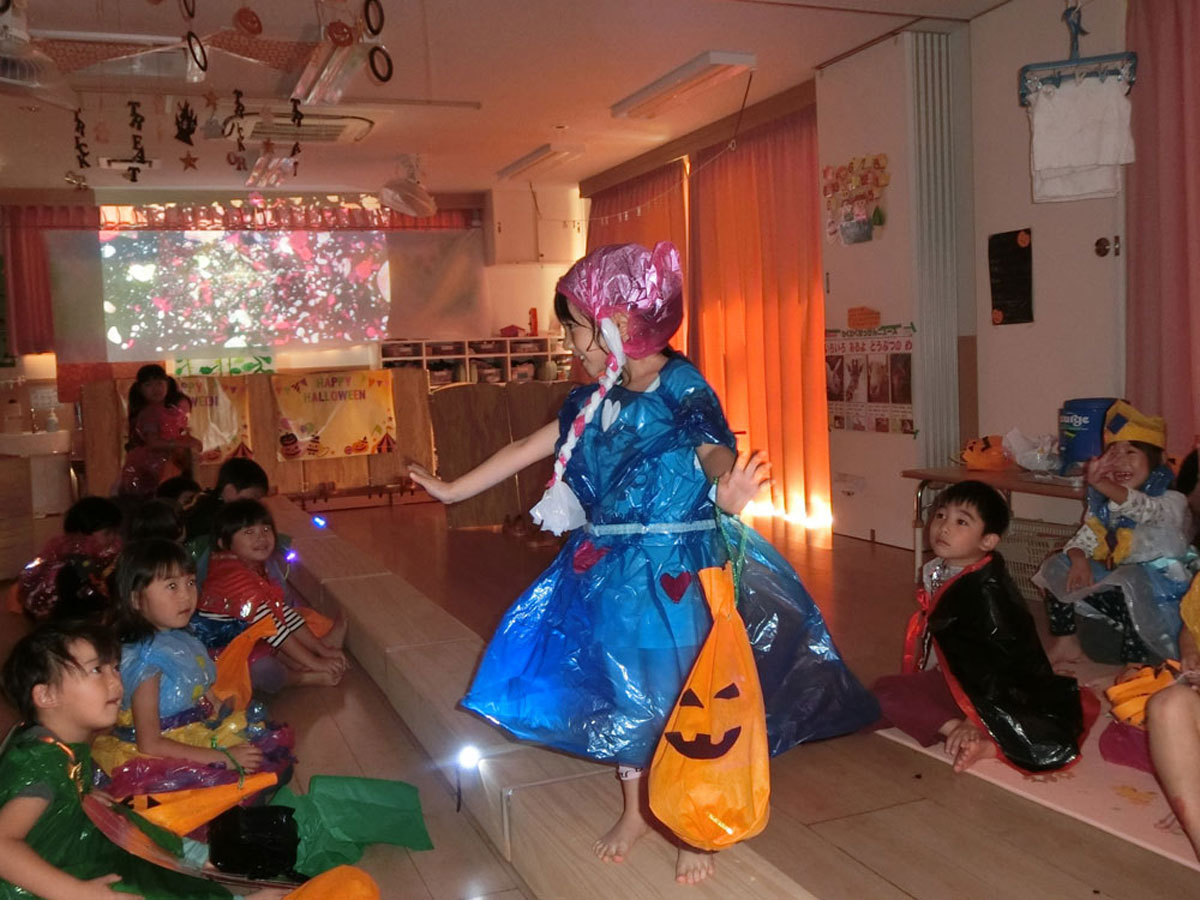 ３～５歳児ハロウィンゲーム♪＆お給食 : 明石 保育園 西明石愛児園 すくすくＢｌｏｇ 兵庫県明石市