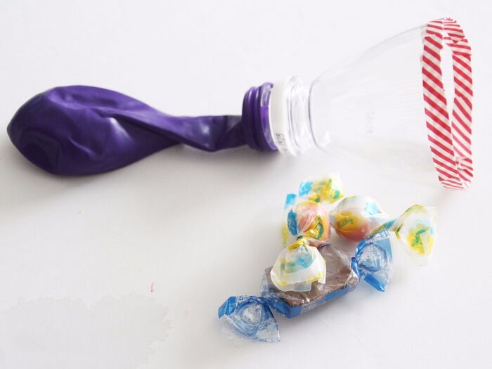 ハロウィンにぴったりな風船の起き上がりこぼし