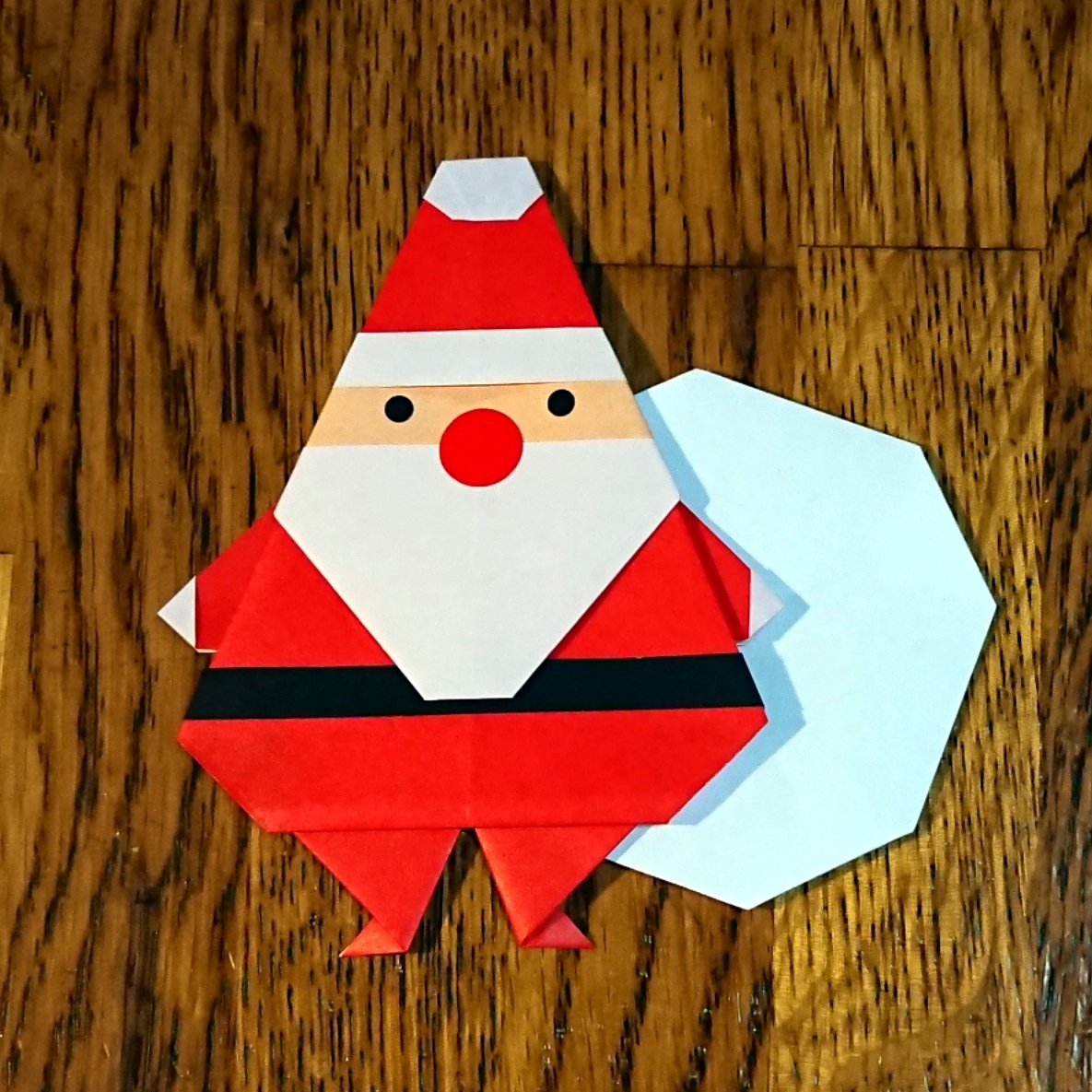 ☆1立体サンタと星のツリー10組☆自立☆ハンドメイド 折り紙 クリスマス壁面飾り - メルカリ