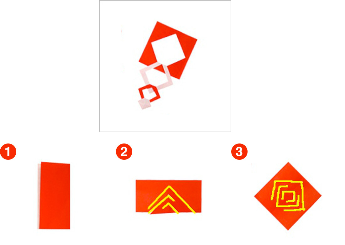 七夕製作 折り紙の扇をつなげて幻想的な、七夕の飾りの作り方ほいくびより