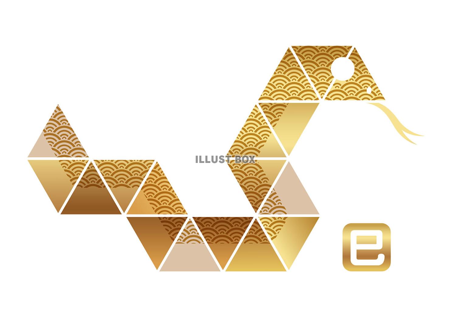 巳年の年賀素材セット背景ありイラスト - No: 25711737無料イラスト・フリー素材なら「イラストAC」