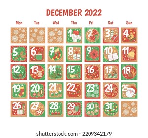 無料テンプレート “アドベントカレンダー