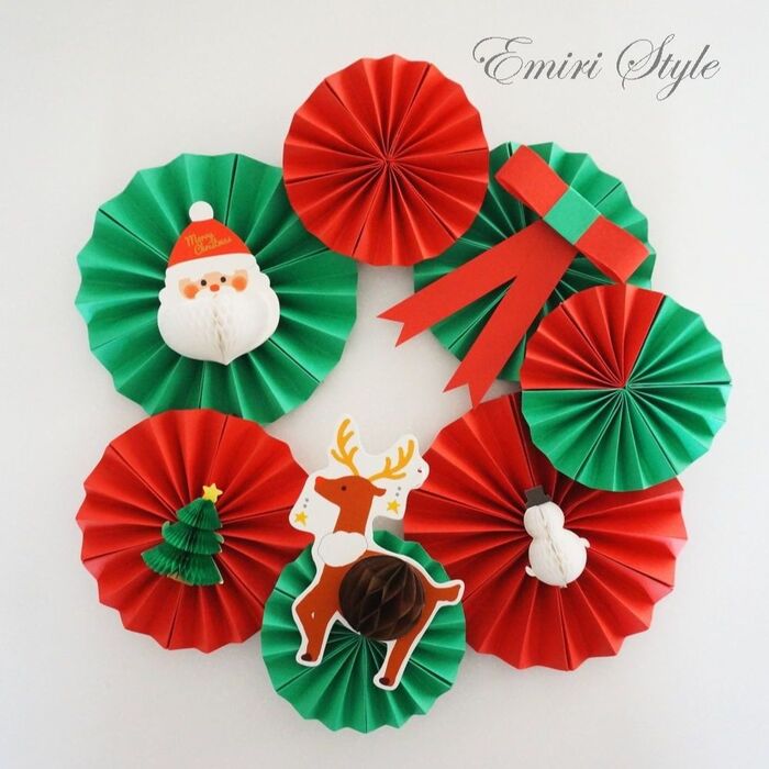 折り紙で作るクリスマスツリー飾り