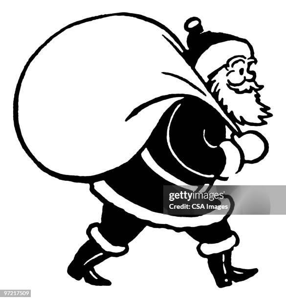 サンタの袋は白または透明な背景にカラフルなプレゼントやキャンディーで溢れた大きな赤い袋です。イラスト素材透過、PNGフリー画像ダウンロード -Pngtree