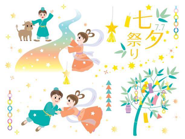 カップルイラスト10 浴衣、花火ミカスケのお絵描き