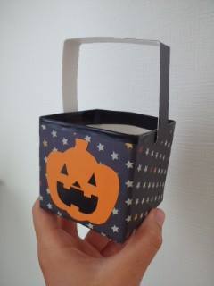 かぼちゃ牛乳パックバッグの作り方