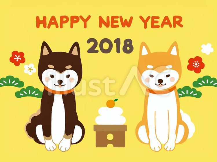 平成六年 戌年 の年賀状MUE点