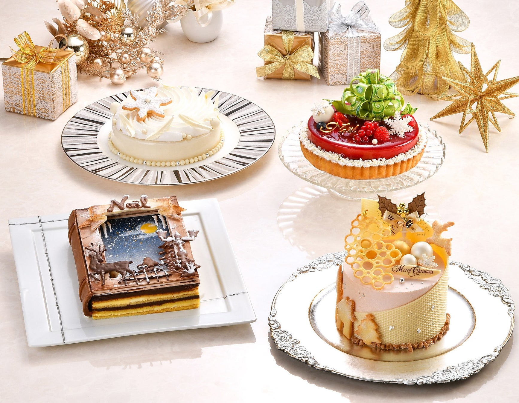 ✨2025 Christmas Cakes Collection✨ 大切な人と過ごすクリスマスを華やかに彩る 「クリスマスケーキ2025」のご予約を開始🌺パティシエの繊細な技が光る、個性豊かな 5種のケーキをお届けいたします🎄 Create cherished memories with eachbite.🍰 2025 Christmas