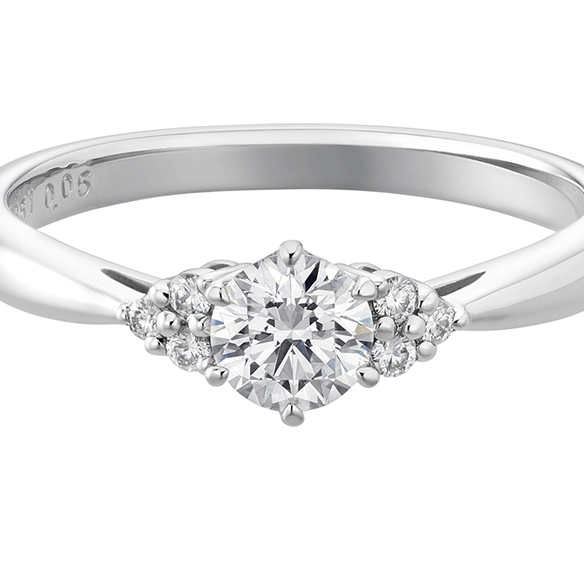 Blossom ダブルブーケリング ホワイトゴールド