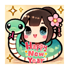 2025年版 新年『あけおめ、ことよろ』に使えるLINEスタンプ100選+α – 巳年 みどし の新年の挨拶にLINEスタンプを送る方法 -usedoor