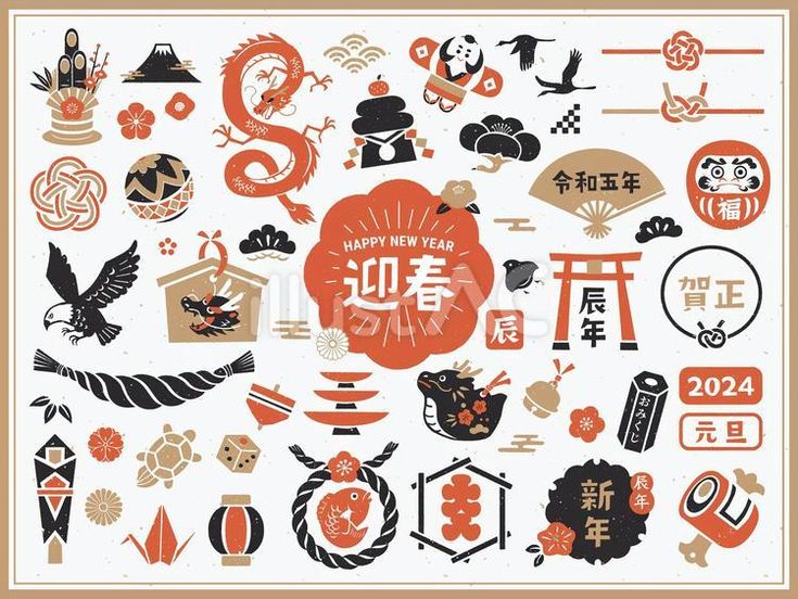 生活・動物・干支・冬・お正月 打ち出の小づちを振る辰さんのかわいいフリーイラストフタバのフリーイラスト