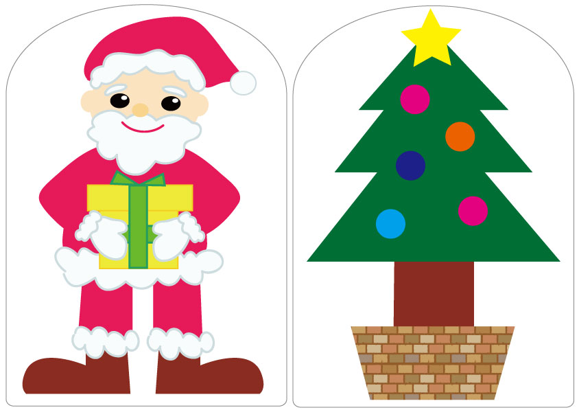 ペープサート 風船のうた〜クリスマスver.〜・どんないろがすき お得な2点セット❗️ SC006005保育教材の百貨店ぴよぴよパネルシアターショップ